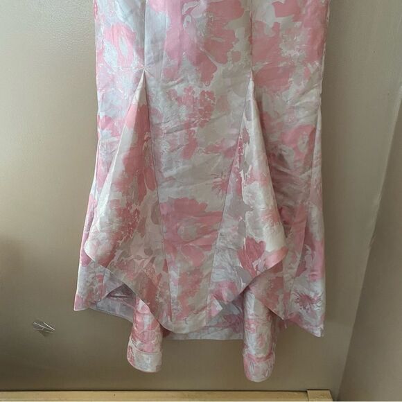 Lovers and Friends Urgonia Gown Pink Tonal brocade strapless mermaid Revolve S - Picture 13 of 13